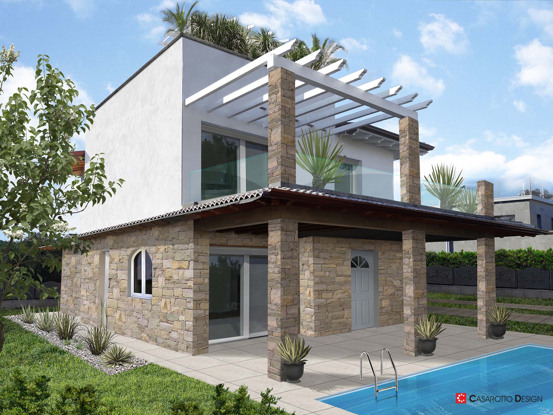 Render rendering abitazioni architettura agenzie immobiliari pietra credaro simone casarotto design lago di garda