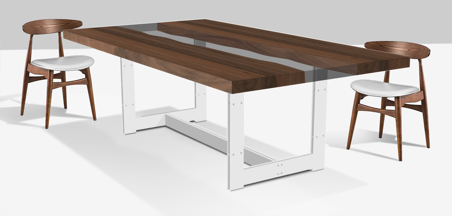 tavolo casarotto design legno noce nazionale resina 2