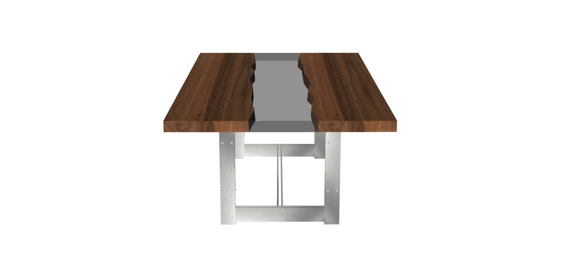 tavolo casarotto design legno noce nazionale resina 4